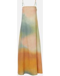 STAUD - Linen Maxi Dress - Lyst
