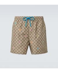 Gucci - Short De Bain Gg Imprime - Lyst