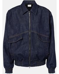 Magda Butrym - Oversized Denim Bomber Jacket - Lyst