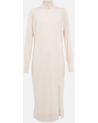 Jardin Des Orangers - Wool And Cashmere Sweater Midi Dress - Lyst