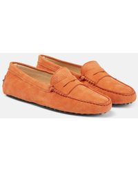 Tod's - Gommino Leather Moccasins - Lyst