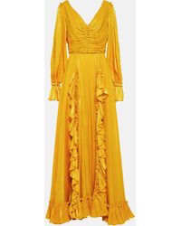 Costarellos - Ruffle-trimmed Gown - Lyst