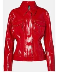 Norma Kamali - Jacke Aus Lederimitat - Lyst