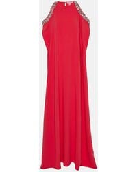 Oscar de la Renta - Verzierte Robe Aus Einem Seidengemisch - Lyst