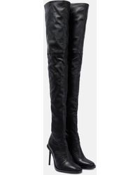 Ann Demeulemeester - Adna Over-the-knee Leather Boots - Lyst