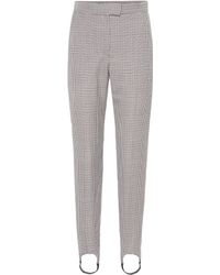 Burberry Checked Stirrup Pants - Multicolour