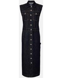 Sportmax - Farfalla Denim Midi Dress - Lyst