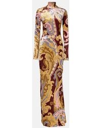 Etro - Long Dress With A Sheath Design - Lyst