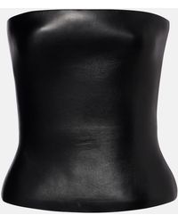 Jean Paul Gaultier - Bustier-Top Molded Aus Leder - Lyst