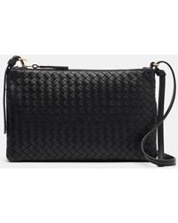 Bottega Veneta - Piccolo Intrecciato Medium Leather Pouch - Lyst
