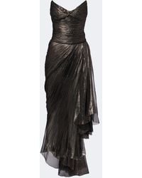 Maria Lucia Hohan - Heidi Metallic Silk Corset Gown - Lyst