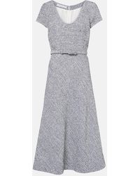 Alessandra Rich - Sequined Tweed Midi Dress - Lyst