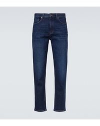 ZEGNA - Mid-Rise Slim Jeans - Lyst