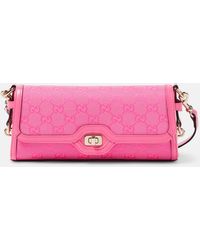 Gucci - GG Small Leather-trimmed Crossbody Bag - Lyst