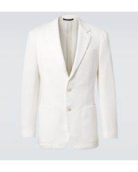dunhill - Blazer De Pique De Algodon - Lyst
