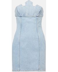 Coperni - X Disney Denim Bustier Dress - Lyst