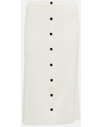 Proenza Schouler - Rib-Knit High-Rise Midi Skirt - Lyst