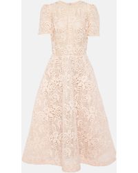 Monique Lhuillier - Embroidered Lace Gown - Lyst
