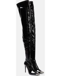 David Koma - Patent Over-the-knee Boots - Lyst