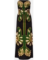 Cala De La Cruz - Daphne Printed Jersey Maxi Dress - Lyst