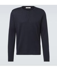The Row - Ayan Cashmere And Silk Henley Shirt - Lyst