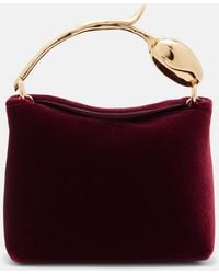 Erdem - Bloom Micro Velvet Top-Handle Bag - Lyst