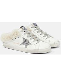 Golden Goose - Super-star Shearling-lined Mules - Lyst