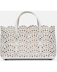 Alaïa - Mina 25 Vienne Wave Small Leather Tote Bag - Lyst