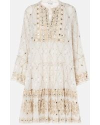 Juliet Dunn - Mosaic Printed Cotton Midi Dress - Lyst
