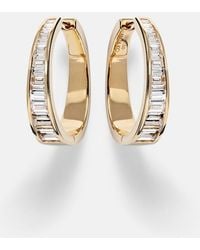 Anita Ko - Meryl 18Kt Hoop Earrings With Diamonds - Lyst