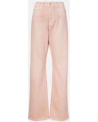 7 For All Mankind - Tess High-Rise Straight Jeans - Lyst