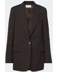 Dries Van Noten - Chalk Stripe Single-Breasted Blazer - Lyst
