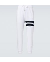 Thom Browne - 4-Bar Cotton Jersey Sweatpants - Lyst