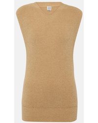 TOTEME - Cotton-Blend Terry Sweater Vest - Lyst