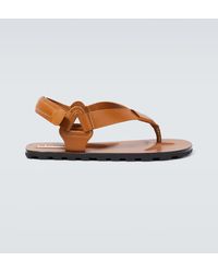 Jil Sander - Leather Sandals - Lyst