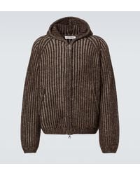 Our Legacy - Level Ribbed-Knit Wool Zip-Up Hoodie - Lyst