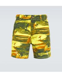 ERL - Bedruckte Shorts Aus Baumwolle - Lyst