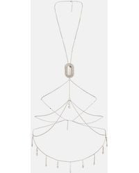 Rabanne - Crystal-Embellished Body Chain - Lyst