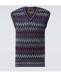 Missoni - Zigzag Wool Sweater Vest - Lyst