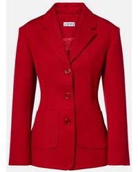 Loewe - Wool-Blend Blazer - Lyst