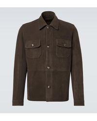 Frescobol Carioca - Ravi Suede Overshirt - Lyst