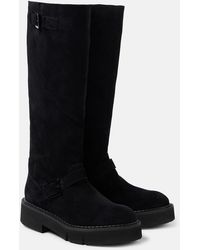 Robert Clergerie - Colby Suede Knee-High Boots - Lyst