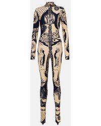 Jean Paul Gaultier - Tattoo Collection Printed Jersey Catsuit - Lyst