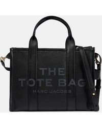 Marc Jacobs The leather medium tote e handtasche - Schwarz