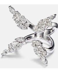 YEPREM - Ring Y-Not Aus 18Kt Weissgold Mit Diamanten - Lyst