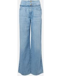 7 For All Mankind - Phoenix Belted High-Rise Wide-Leg Jeans - Lyst