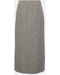 TOVE - Romilie Linen Maxi Skirt - Lyst