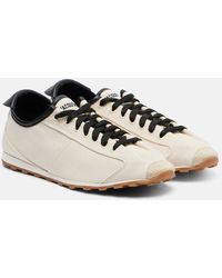 Jacquemus - Leather-Trimmed Canvas Sneakers - Lyst