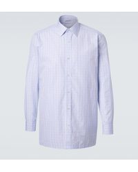 Charvet - Checked Cotton Poplin Shirt - Lyst