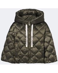 Max Mara - Hooded Quilted Cropped Down Jacket - Lyst